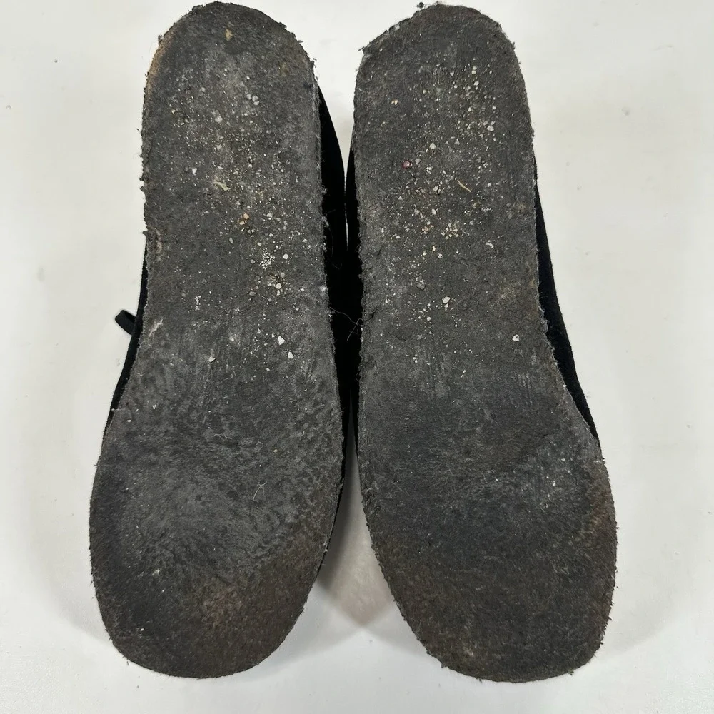 Clarks Wallabees‎ Chukka Crepe Black Leather Men's Size 12 Shoes Ankle